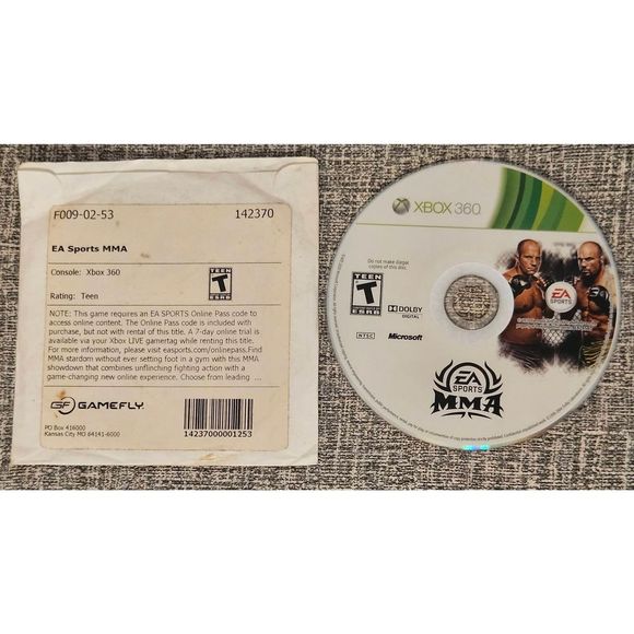 Ea Sports Other - Ea Sports MMA 2010  (Microsoft  Xbox 360) - DISC ONLY Untested As Is Fighting